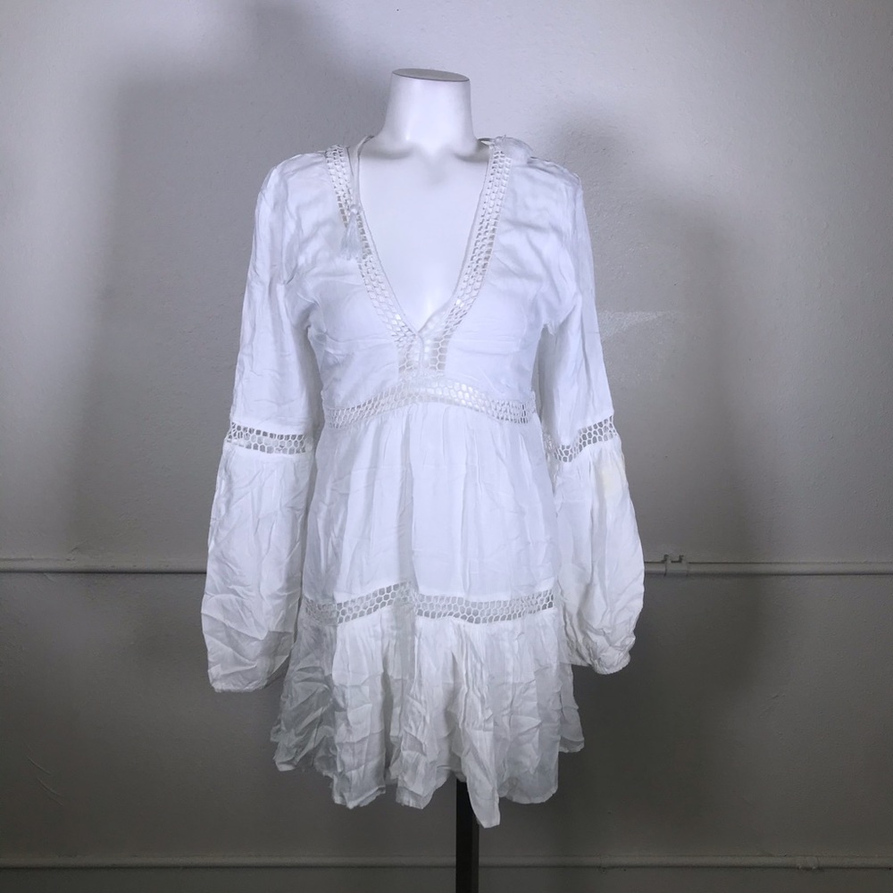 Boho Me Crochet Inset Cover-Up Dress